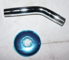 6 Inch Shower Arm and Flange - Chrome