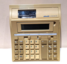 Olivetti Logos 91 Vintage Desktop Calculator With Printer