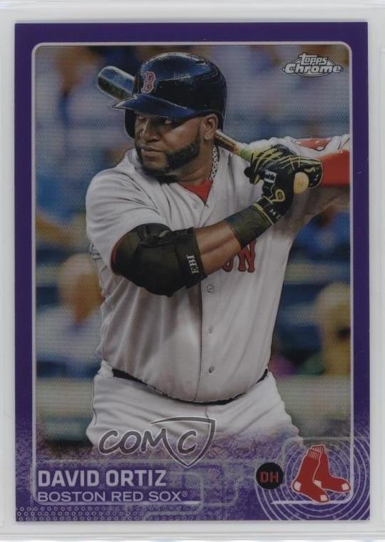 2015 Topps Chrome Purple Refractor 80/250 David Ortiz #124 HOF 15sd