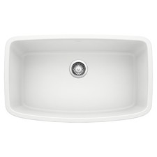 Blanco 441773 Valea SILGRANIT 32" Super Single Undermount Kitchen Sink - White