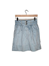Urban Outfitters Lux Chambray Mini Skirt in Blue Size 2
