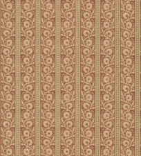 GP & J BAKER CURTAIN FABRIC 'BIBURY - RED/OLIVE' 6.7 METRES House Small Prints