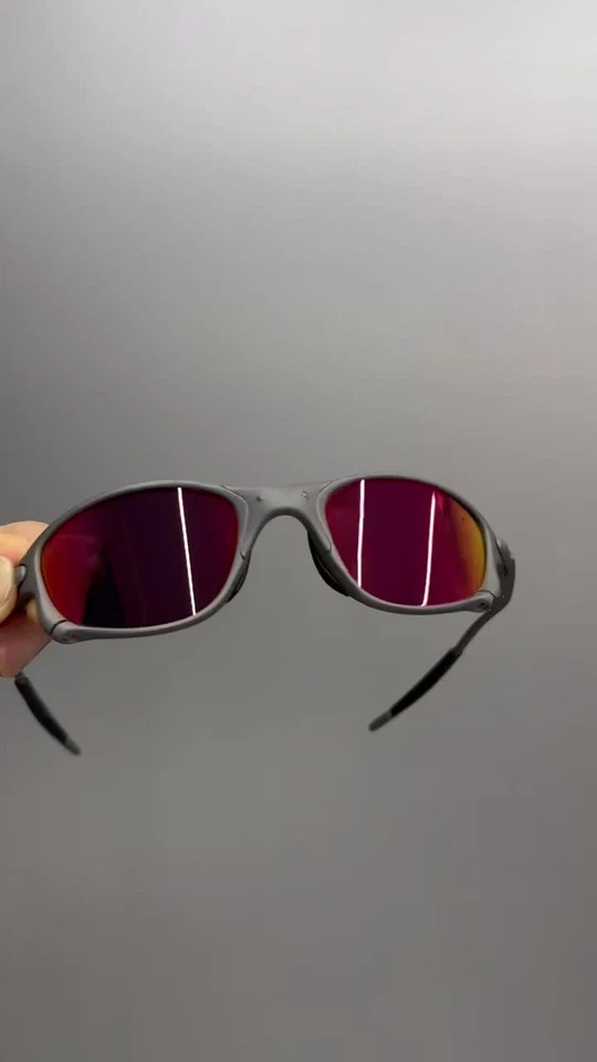 New Oakley X-Metal Juliet Sunglasses Grey Frames/ Ruby Lens - Image 2 of 4