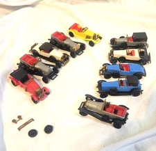 Vintage Citgo Classic Car Collection Miniature Plastic Models Lot Of 10 Read