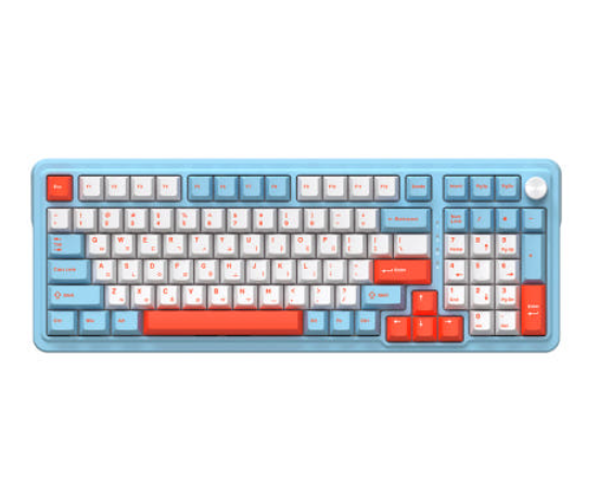 ABKO AK998 8K Otemu Custom Switch Mechanical Keyboard | Sky Blue