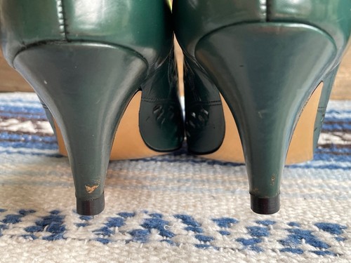 ✅ Naturalizer 69365 Women's Green Leather Pump Heels, size 7AAAA - Picture 7 of 12