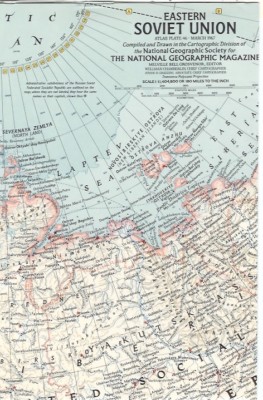 Nat Geo Map insert (1967) Eastern Soviet Union