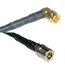 RFC240UF SMA MALE ANGLE to QMA MALE RF Cable FAST-SHIP LOT