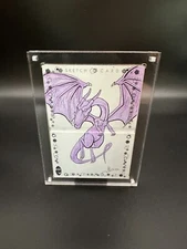 Marvel Magnetic Sketch Booklet Card Holder Display Case 2 Panel 1 Hinge Clear