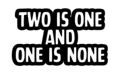 Two Is One