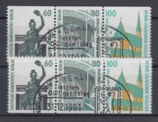 Berlin Zusammendruck gest W 95- W 96 aus MH 15 Sehensw&uuml;rdigkeiten Sonderstempel