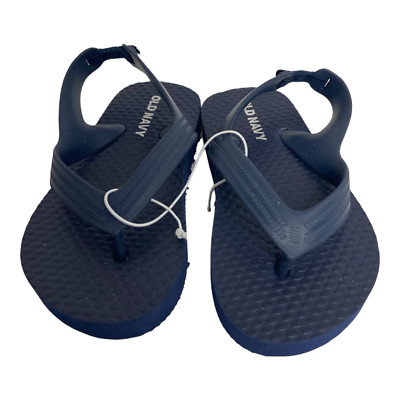 🥝 OLD NAVY TODDLER BABY KIDS SANDALS FLIP FLOPS BLUE SIZE NWT P6