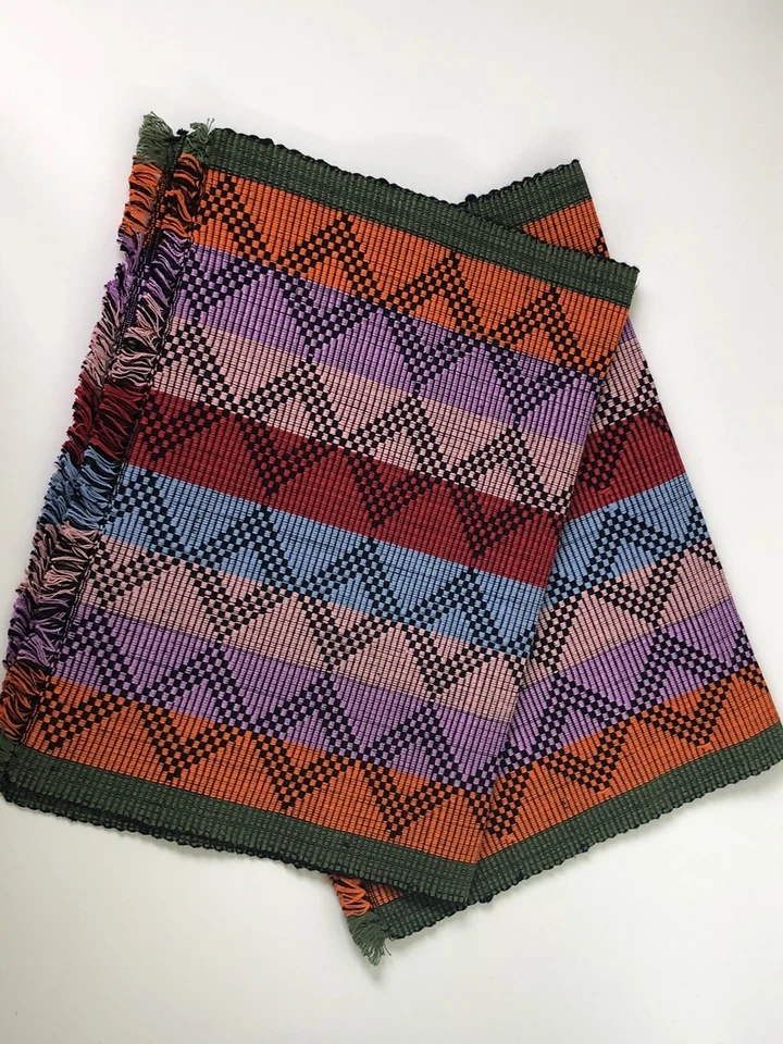 2er Sets, Tischsets, Platzsets, Hochwertige 100% Handgeknüpfter Wolle Tischest