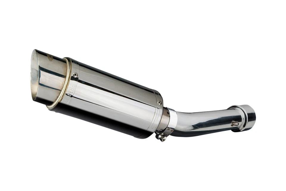 Aprilia Tuono 2003-2004 Delkevic Slip On 8" Round Stainless Exhaust Muffler Kit - Image 4 of 4