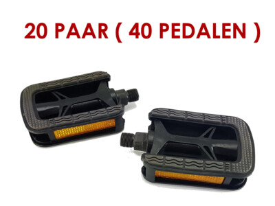 20 Paar Bulk Posten City Fahrrad Pedalen BÜCHEL Anti Rutsch Pedale mit Reflekor