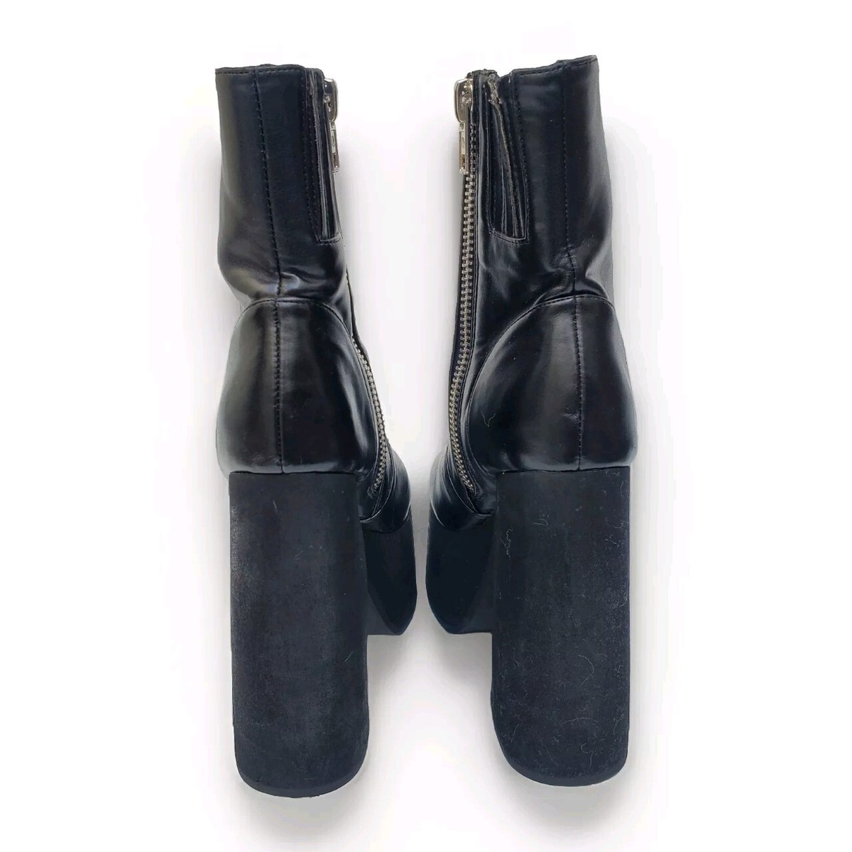 CURRENT MOOD Black Block High Heel Goth Punk Platform Boots CURRENT MOOD Black Block High Heel Goth Punk Platform Boots