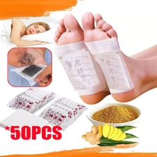 50PCS Detox Foot Patches Pads Feet Slimming Body Toxins Deep Cleansing Herbal