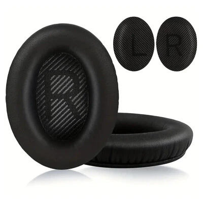 3K AUDIO Ohrpolster für Bose QuietComfort QC35 QC15 QC45 QC25 Q35 II Schwarz