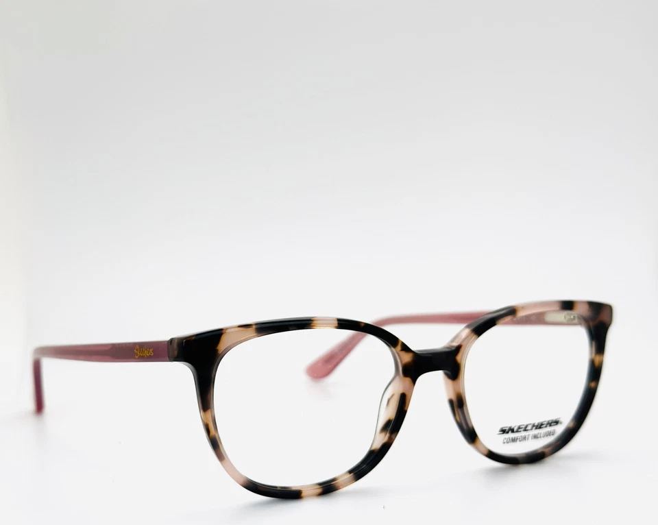 SKECHERS SE50024 074 Tortoise Pink Cat Eye Full Rim Eyeglasses 50-17-140 B:40  - Image 2 of 4
