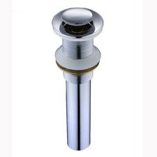 Chrome Brass Pop Up Bathroom Vessel Basin Sink Drain Without Overflow Fsd043
