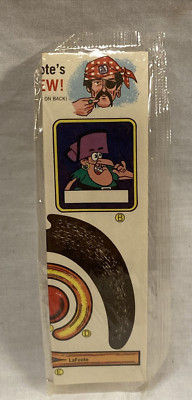 1960s Cap'n Crunch JEAN LaFOOTE Pirate Crew Disguise Kit Cereal Box Premium NEW!