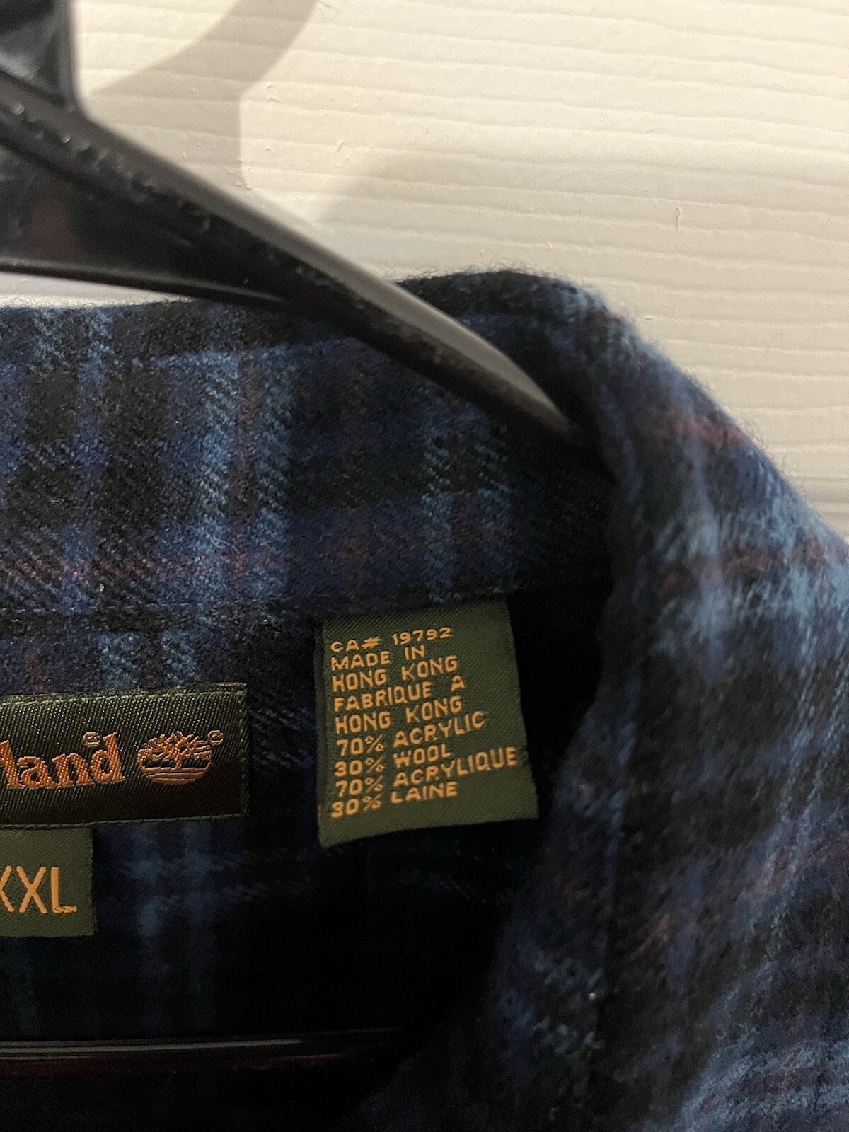 Timberland Plaid Pullover Button Down Coat Jacket… - image 6
