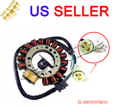 WOOSTAR Stator Magneto Für Grizzly 600 YFM600 ATV 1999-2001 | 16 Spule 8 Draht, AC
