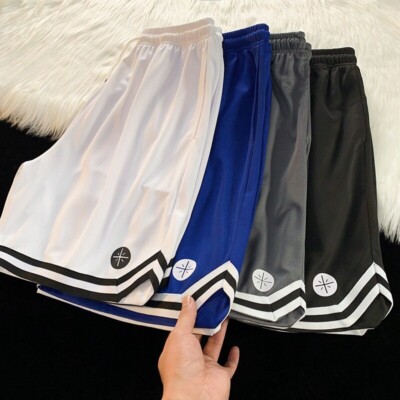 Basketball Hose Shorts Herren Sporthose Trainingshose Kurzhose mit Seitentaschen
