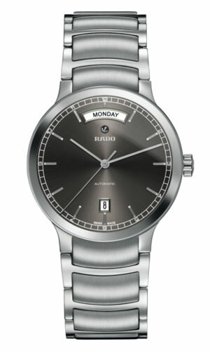 Rado Centrix Automatic Day-Date Gray Dial Stainless Steel Mens Watch R30156103 - Afbeelding 1 van 5