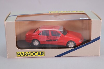 Miniature Paradcar 1/43 – Peugeot 405 T Rouge – N°033 – Comme Neuve, Boîte Plexi