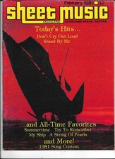 SHEEET MUSIC MAGAZINE------FEBRARY 1981