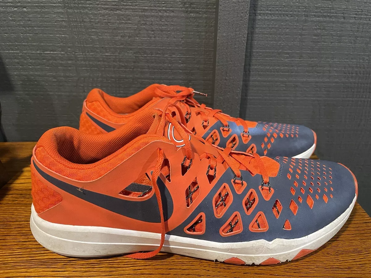 Nike Air Zoom Train Speed 4 Chicago Bears Mens Orange Running Shoes Size 13