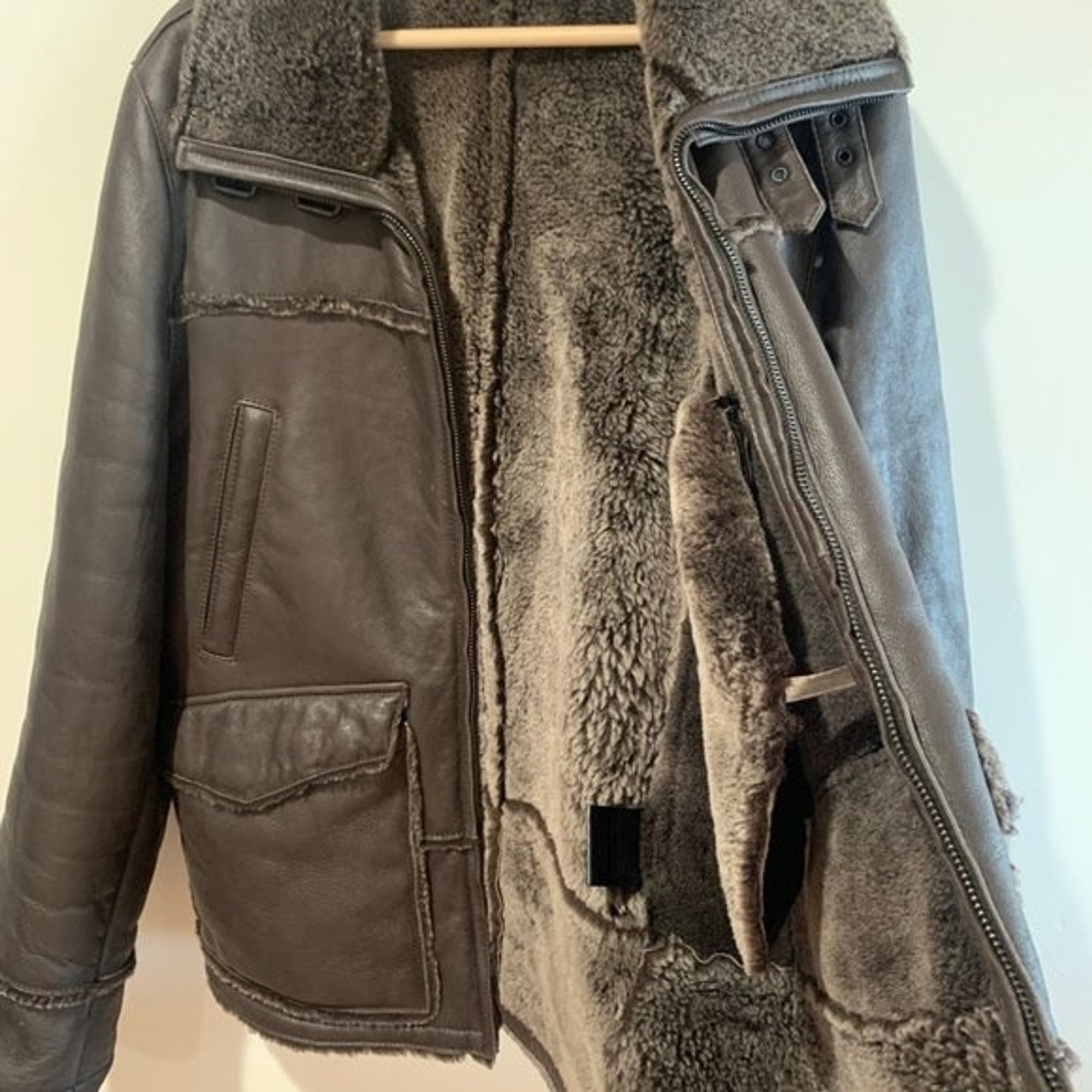 Ted Baker Shearling Leather Jacket - image 9