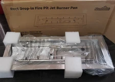 Stanbroil Rectangular Drop-In Fire Pit Jet Burner Pan 24" x 8" F022-24-SS