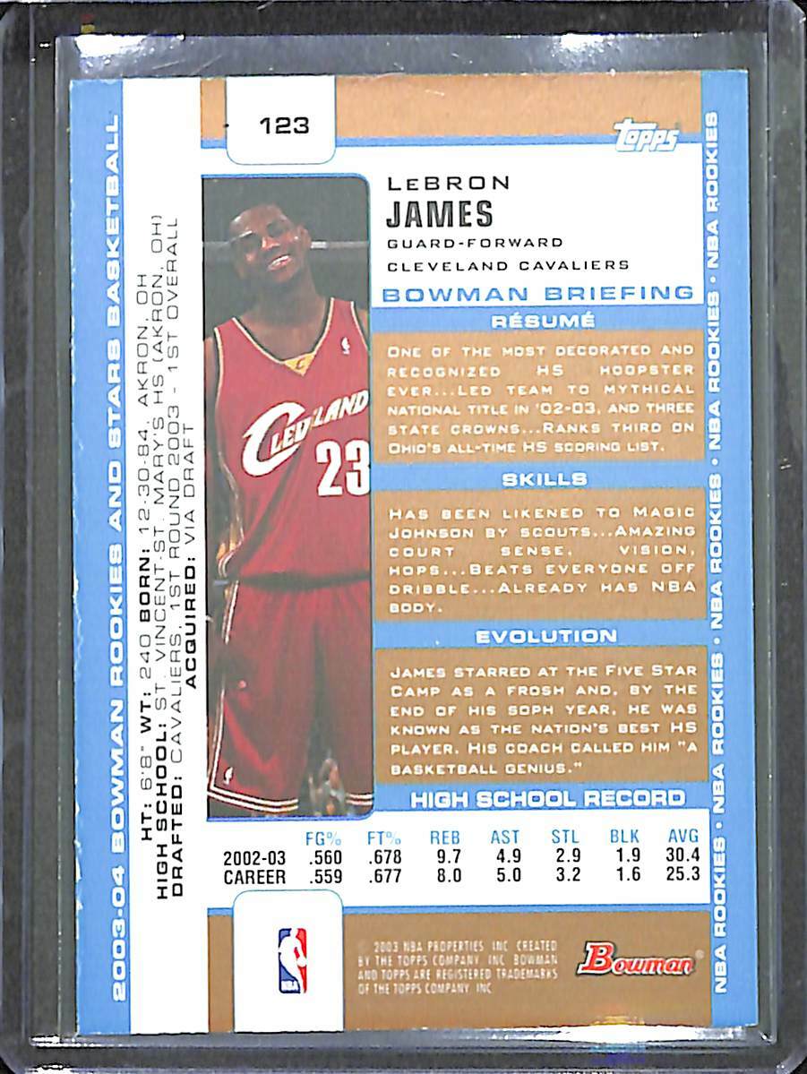 2003-04 Bowman Rookies and Stars Gold #123 LeBron James | eBay