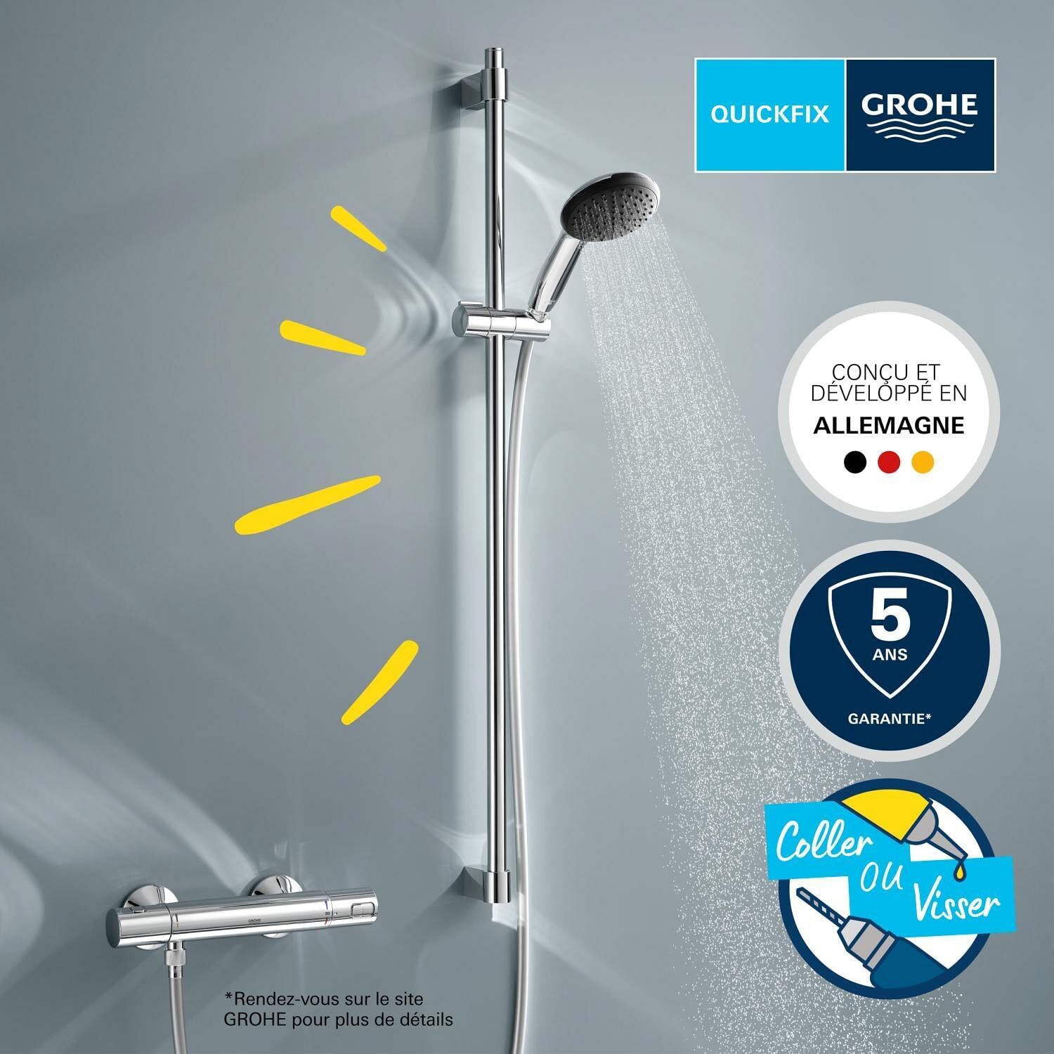 Ensemble Douche Thermostatique Précision Start - Design et Technologie - 2