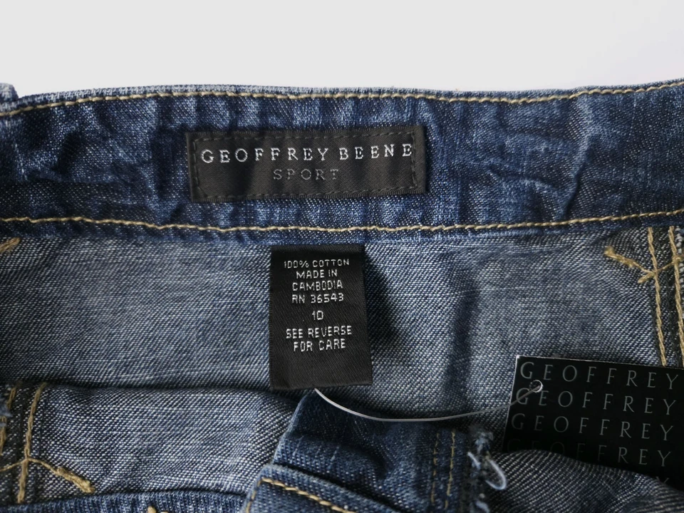 Geoffrey Beene Sport NWT Monterey Indigo Blue Denim Skirt Women's Size 10 - Image 4 of 4