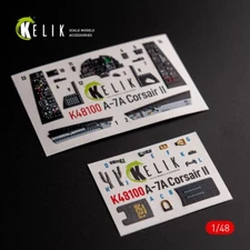1/48 ResKit K48100 A-7A Corsair II - interior 3D decals for HobbyBoss kit