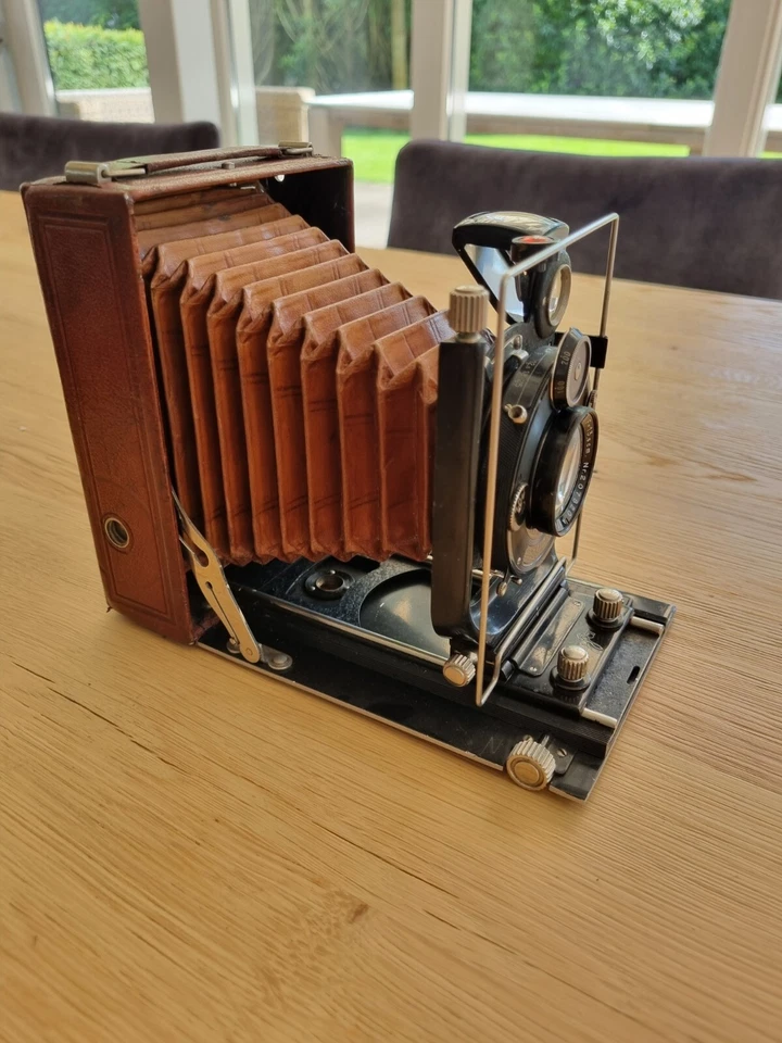 agfa isolar luxus brown 408, 9 x 12 agfa doppel anastigmat 4,5 1926 rietzschel - Bild 2 von 4