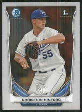2014 Bowman Chrome Prospects #BCP29 Christian Binford Kansas City Royals 35692