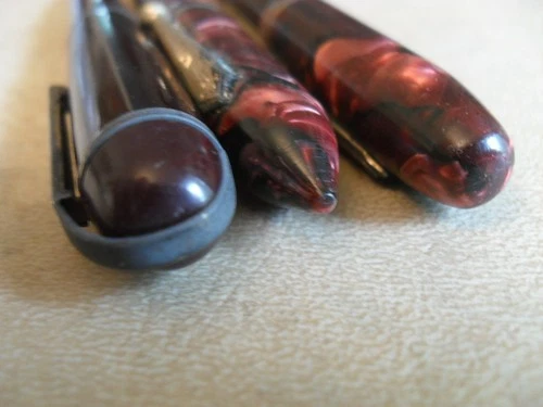 Lot of 3 Vintage Fountain Pens With 14K Gold Nibs - Eversharp - Moore - Traveler image 9