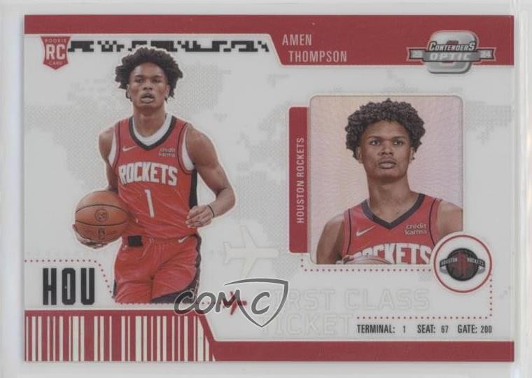 2023 Panini Contenders Optic First Class Ticket Amen Thompson #15 Rookie RC dq2