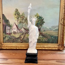 Statua alta della Libertà figura 13x3x3" in gesso scolpito a mano look moderno