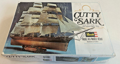 Revell Cutty Sark The Fastest Clipper Ship #5401 Vintage Modle Kit 1979