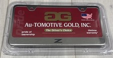 Nissan Z Silver License Plate Frame Stainless Steel Au-tomotive Nissan Z Silver License Plate Frame Stainless Steel Au-tomotive