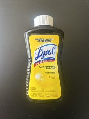 1 LYSOL Disinfectant Concentrate - Original Scent - 12 Fl oz - Makes 9 Gallons