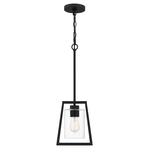 Prescott 1-Light Mini Pendant in Matte Black - Picture 3 of 7