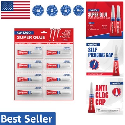 Strong Cold Resistant 4g Cyanoacrylate Glue - 8 Tubes for Versatile Use