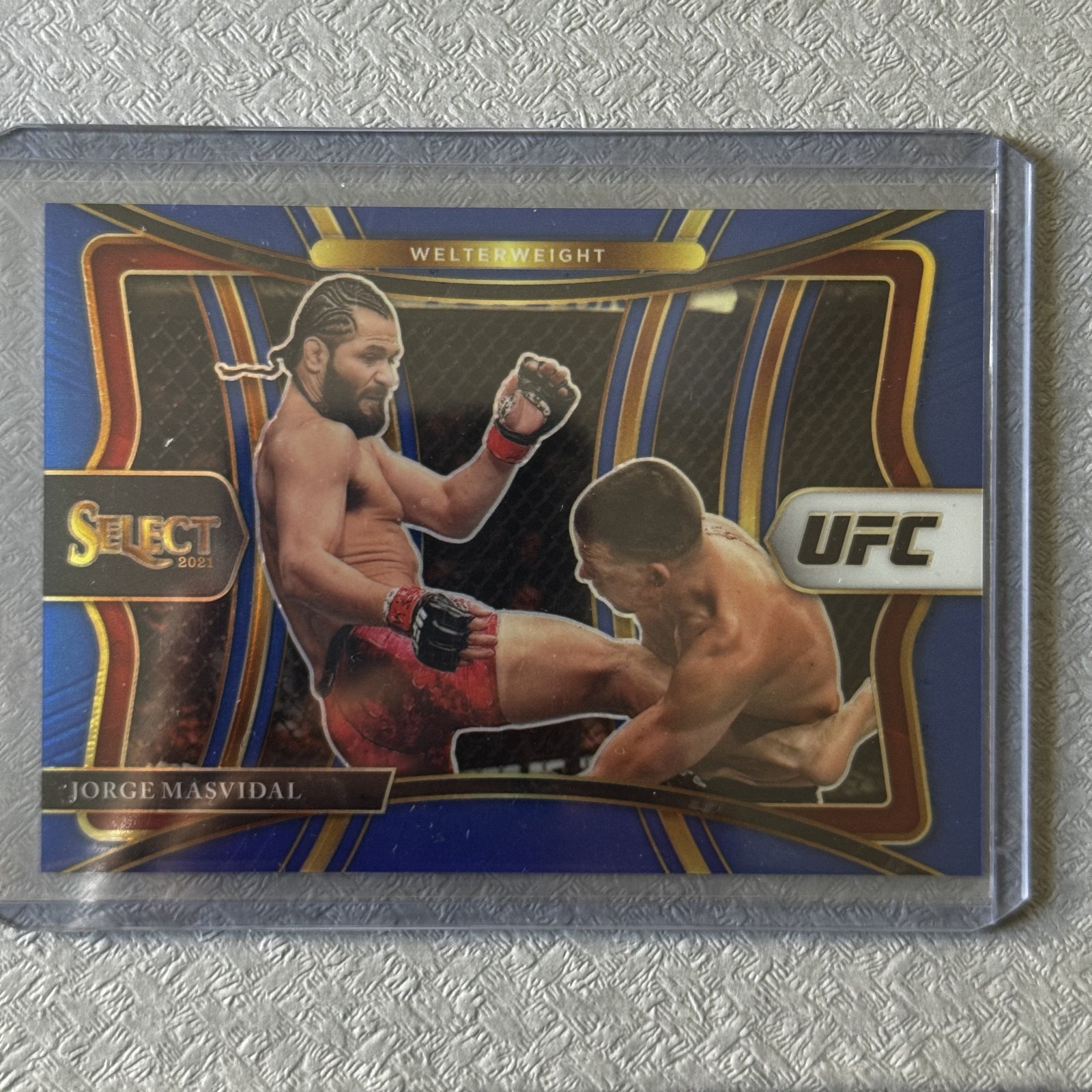 2021 Panini Select UFC - Premier Level Blue /49 Jorge Masvidal #142