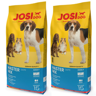 JOSERA JosiDog Master Mix Trockenfutter adulte Hunde buntes Kauvergnügen 2x15kg